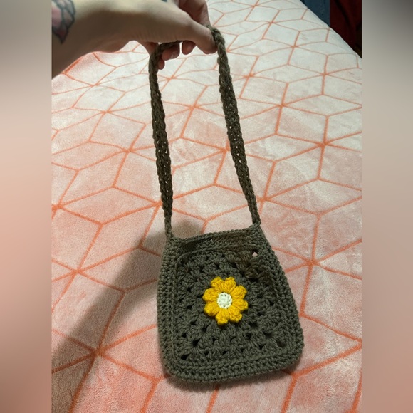 Crocheted (By Muah) Toddler Cross Body/Shoulder Bag 🌼 - Picture 4 of 10
